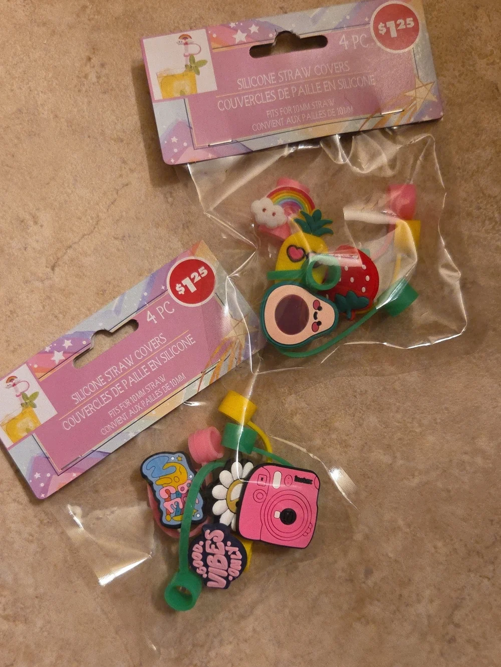 Silicone Straw Covers - Assorted Colors